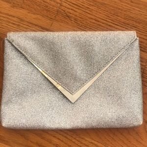 Charming Charlie Silver Clutch